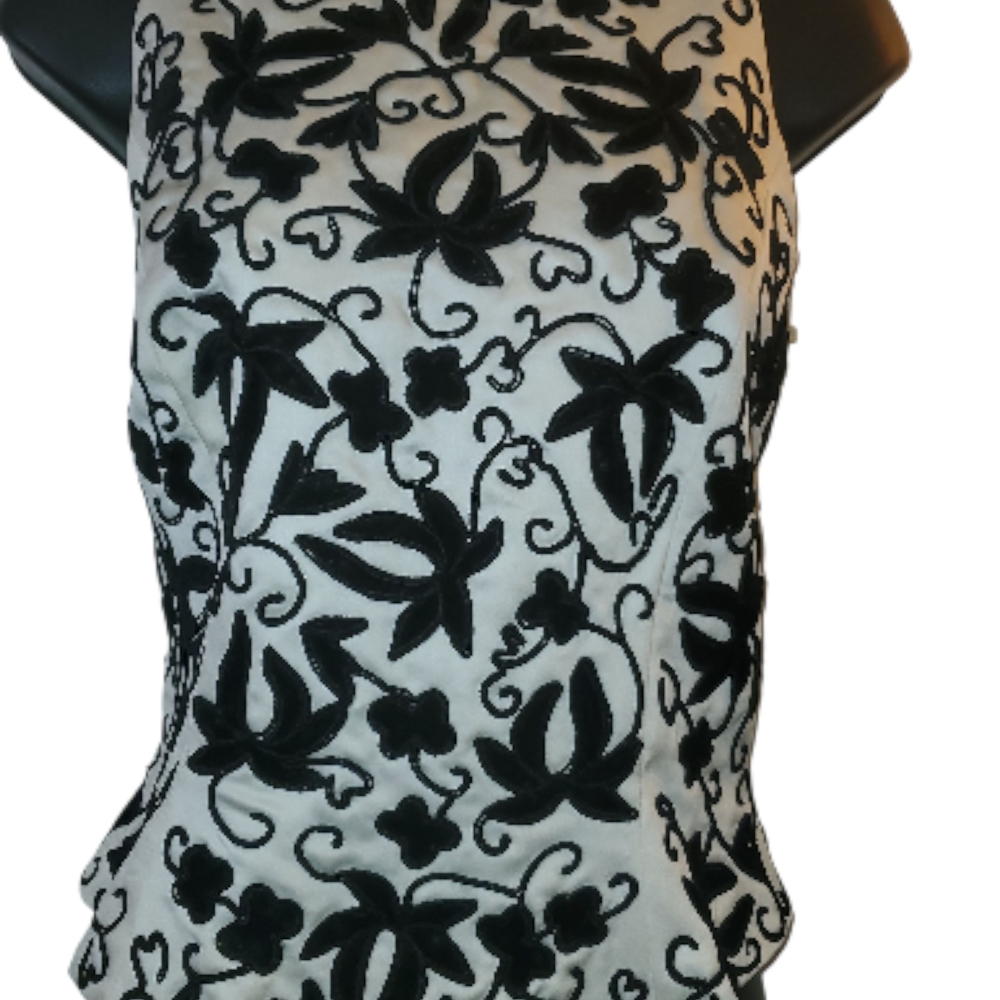 Elegant Black Floral Women's Blouse